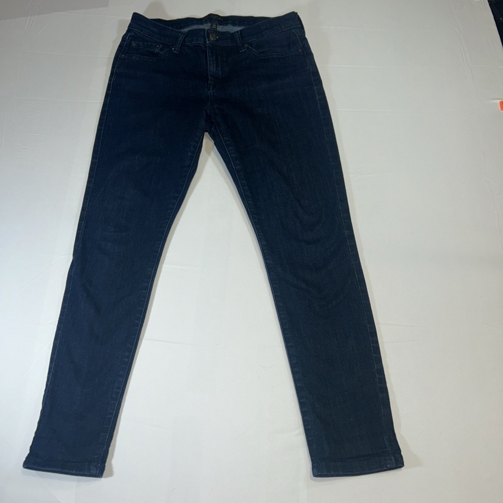 BANANA REPUBLIC Jeans Women's Size 28/6 Blue Skinny Fit Petite Dark Wash Denim